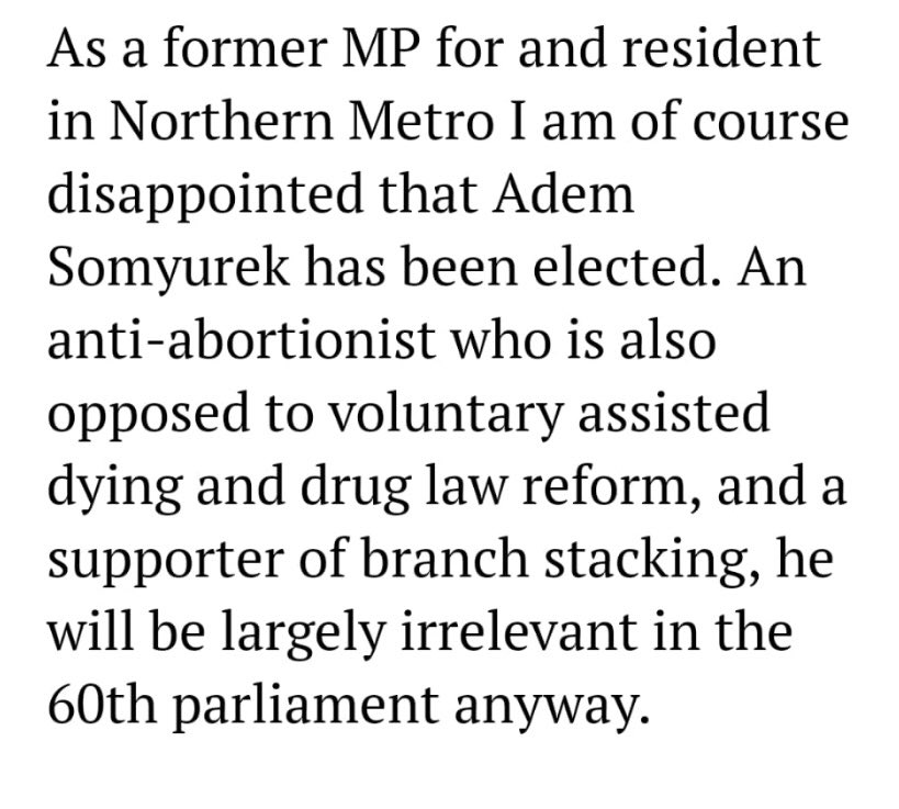 The Hon Adem Somyurek MP tweet media