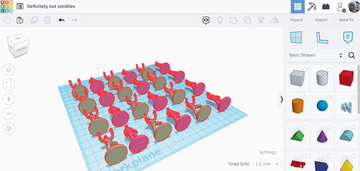 MrHExperience's tweet image. Colleague who is part of my staff #DnD campaign walks in as I'm 3D printing two dozen zombies via @tinkercad.

Just be cool and act surprised, my friend. #DMfail
