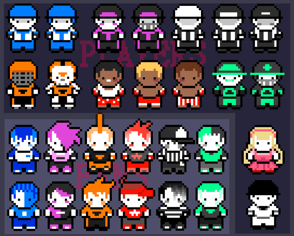 SHRIMPLORD6's tweet photo. the complete collection ✨
The Players, the Referees, the Fans, Daisy, and Batter
#OFFgame #offmortisghost #PanicInBallville #theBatter #theReferee https://t.co/Toyqi6mj0h