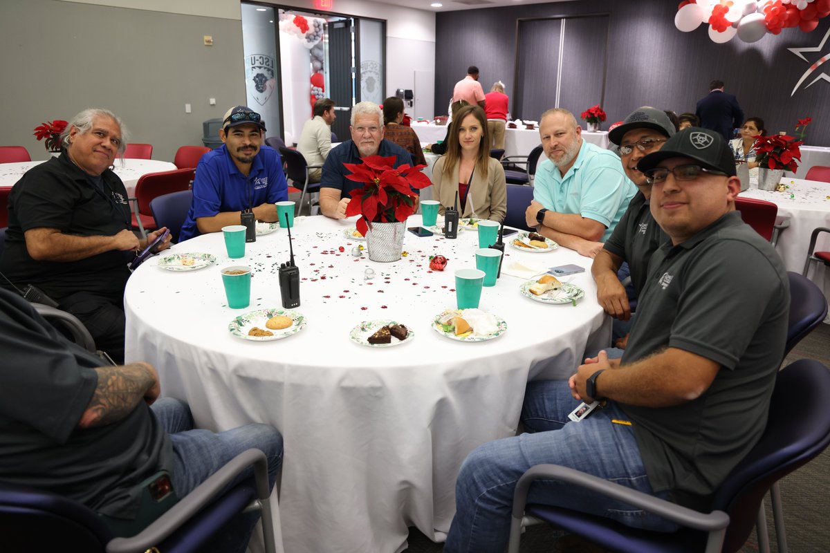 PrezShah's tweet photo. The @LSCUP family shared some holiday cheer this week. Santa and Mrs. Claus stopped by to help us celebrate. Working with such dedicated faculty and staff is an honor and a privilege. Happy Holidays! 
I look forward to 2023! #holidayparty #workfamily https://t.co/LPKJ8HV4U6