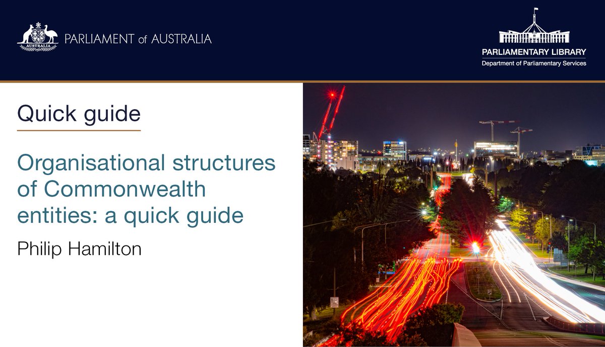 Organisational structures of Commonwealth entities a quick guide
