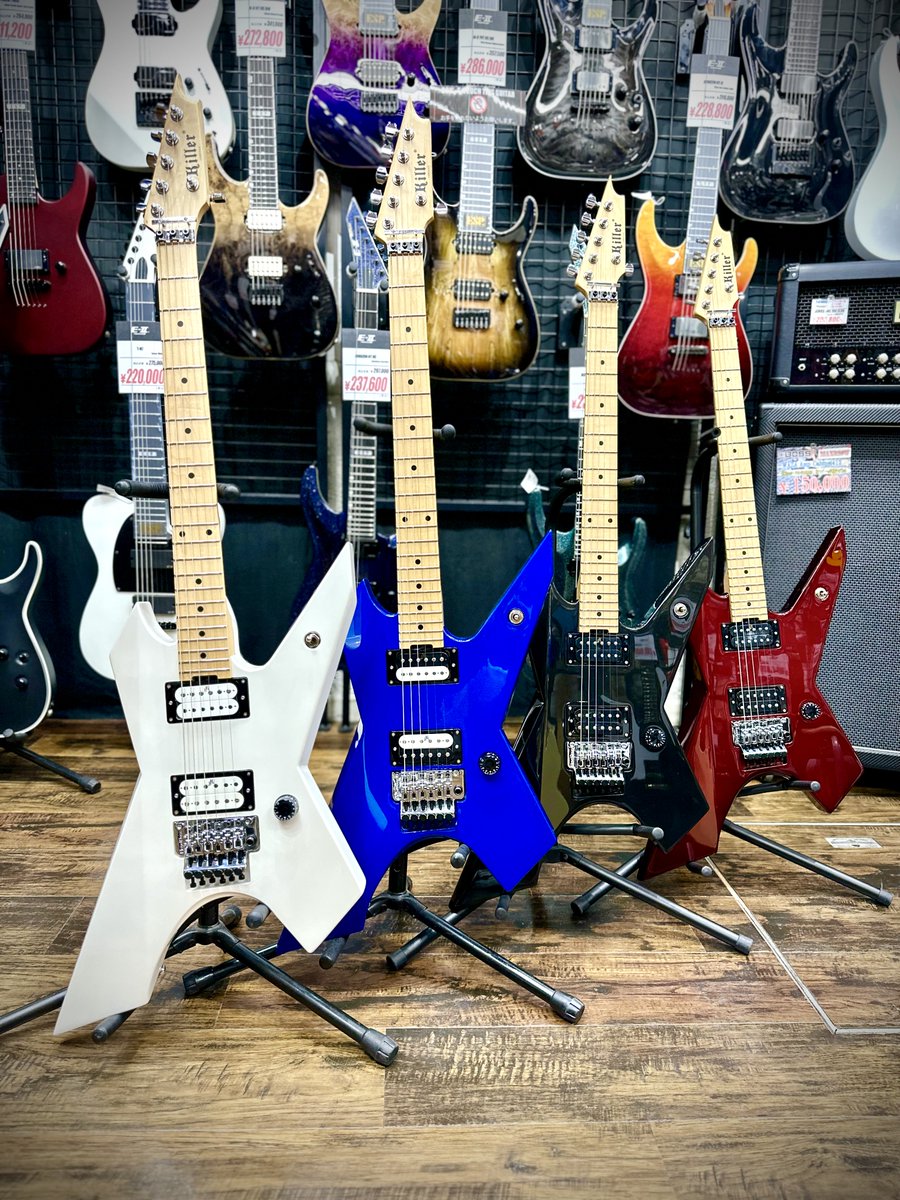 hiroshimaBB's tweet image. 本日入荷しました❕
KG-Exploderの後継モデル❕
話題の【Killer KG-Exploder II】、
本日入荷しました❕❕

ネックが半ツヤ仕上げでGOOD👍

詳しい仕様などは当店デジマートへ↓↓↓
digimart.net/search?shopNo=…

#killerguitars 
#Exploder