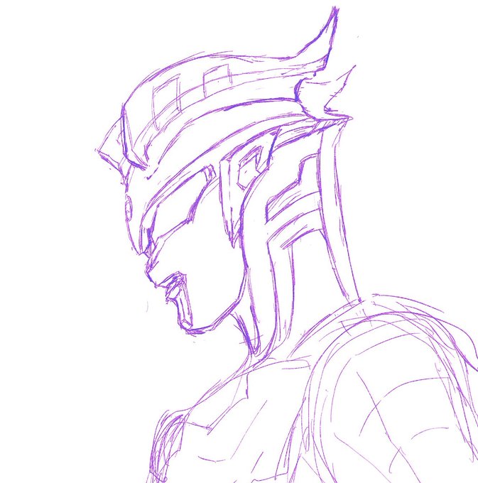 初描きゼロ師匠に挑戦してみようかと思ったんだけど造形ウルトラ難しい〜 