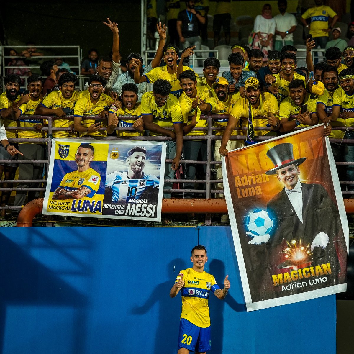 KeralaBlasters's tweet photo. 𝐌𝐚𝐠𝐢𝐜𝐚𝐥 𝐈𝐧𝐝𝐞𝐞𝐝 ✨🪄

#ഒന്നായിപോരാടാം #KBFC #KeralaBlasters https://t.co/PrVN4GdeMU
