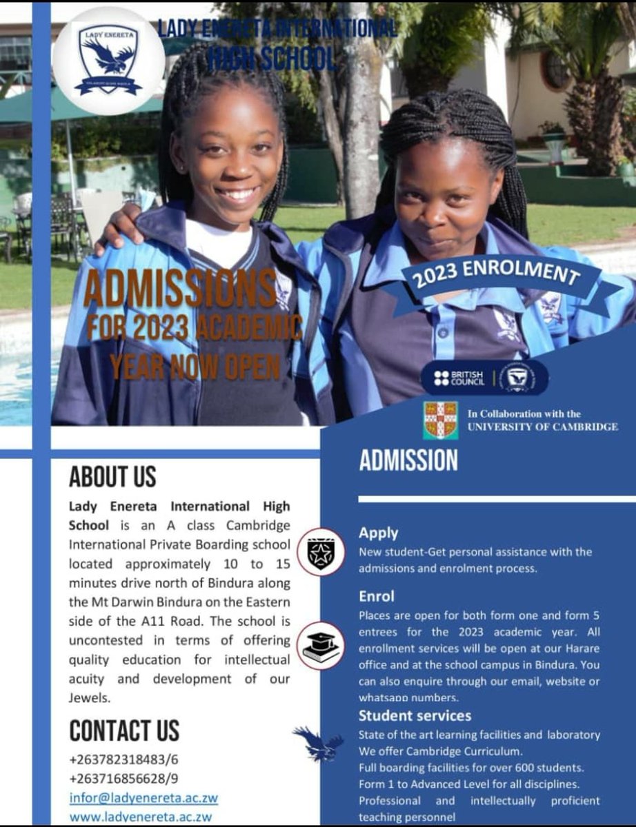 nikkiinthestars's tweet photo. Your child's education matters! Today consider @erenetahigh.Visit the website today and contact the school #PriorityEducation https://t.co/XaGAPuWGeq
