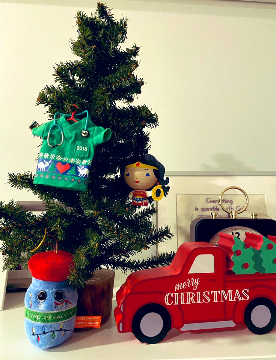‘Tis the season - I love the Covid 19 vaccine ornament I got from our division retreat today :) 🎄