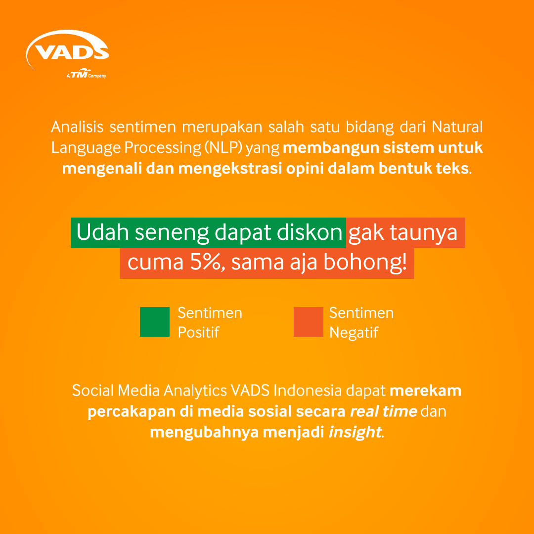 VADSID's tweet photo. Teknologi Natural Language Processing (NLP) dapat mendeteksi sentimen positif dan negatif yang ada di media sosial. Cek selengkapnya tentang teknologi canggih satu ini!

#VADSIndonesia #MakeBusinessEasier https://t.co/UjNCbtjvZO