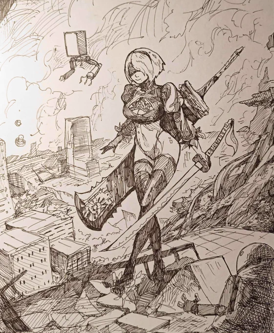 Pen drawing 