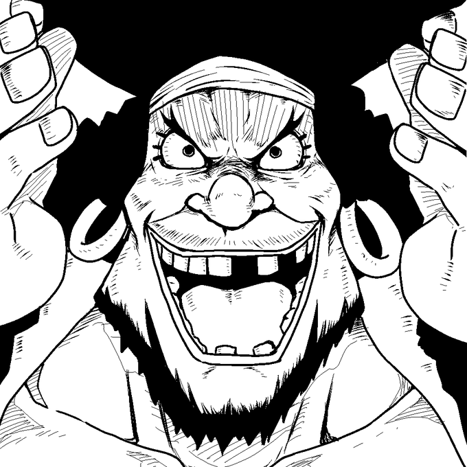 マーシャル・D・ティーチかきました 