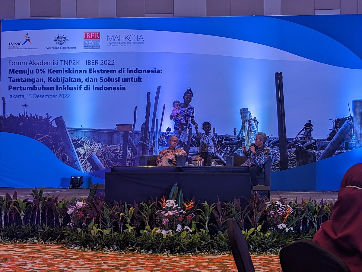 Wonderful to get the chance to listen to Pak Darno, our Advisory Board member, in person, as part of the Indonesia Bureau of Economic Research (IBER) & @TNP2K plenary!