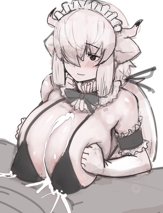 > ビキニメイド姿でパイズリご奉仕してくれるヤクさんお願いします🙏 #odaibako_sbrks3 https://t.co/9DR5Zf7QV8🥛 