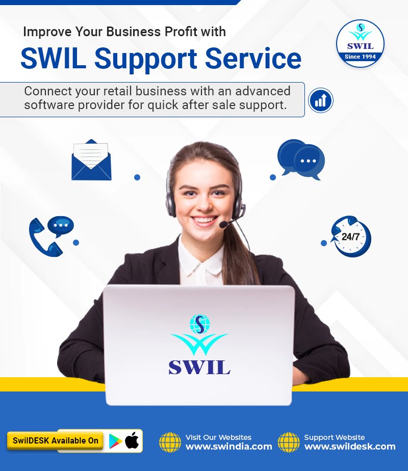 swilerpsoftware's tweet image. #SWIL provides you with instant problem solutions in minimum time spam. Choose SWIL and get the benefits of SWIL support service. 
🌐 zcu.io/0b5i
📲 +91 95299 13873

#SwilDesk #SoftwareSupportServices #ITSolutionProvider #SoftwareSupport #ReadyForNewYear#NewYear