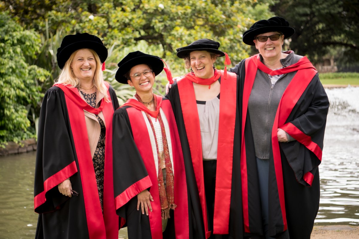 Congratulations to Dr @timarthias Dr Teralynn Ludwick and Dr Marie Habito, on having your doctoral degrees conferred today. We look forward to your continued contributions to #PublicHealth. @alison__morgan & @bmcpake @UniMelbMDHS #graduation2022