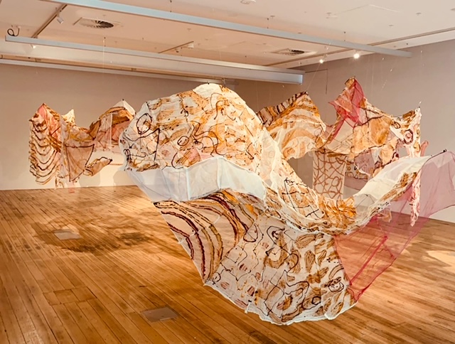 Exquisite PhD exhibition by #NnennaOkore is now on show at #MonashMADAGallery. Putting food waste to work for aesthetic call-and-response possibilities. Congratulations Nnenna!