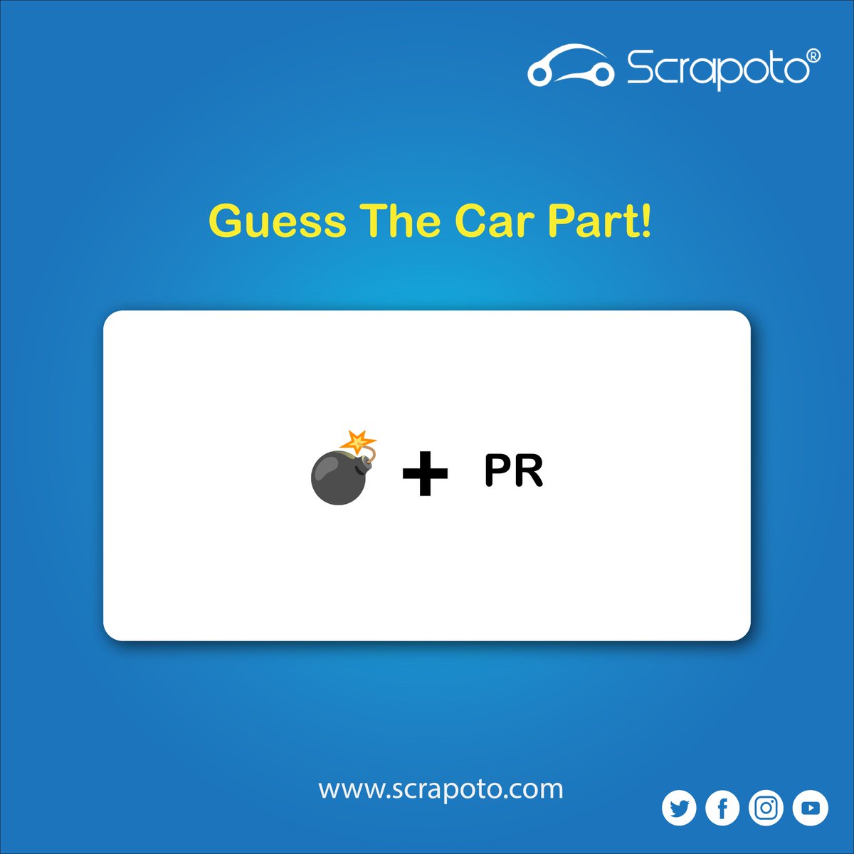 scrapoto's tweet photo. Guess the car parts.
#Comment and #tag your friend!
#NammaBengaluru #Bengaluru #QuizTime #SCRAP #vehiclepart #comment #follow #autorecycling #Karnataka #autorecycle https://t.co/Lg8BuQC9fY