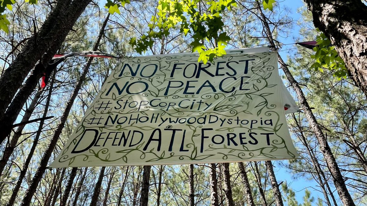 Today 5 community activists were arrested for protesting Atlanta's new 'Cop City' with tree sits, forest blockades, and allegedly throwing rocks at police. They're being charged with domestic terrorism. Here's why all activists need to be paying attention: