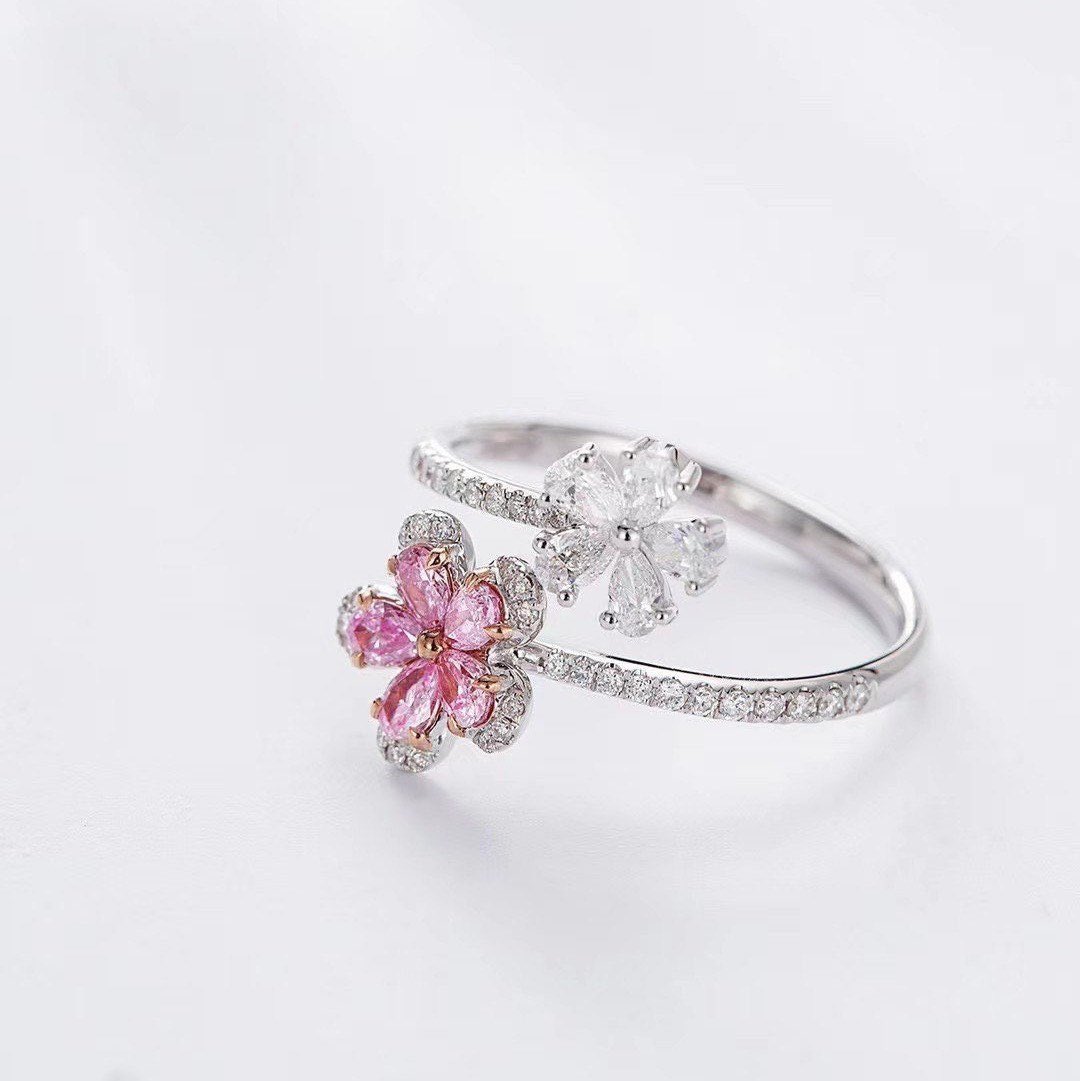 elsejewellery's tweet photo. Excited to share this item from my #etsy shop: Floral Pink and White Diamonds Ring, Natural Diamond Ring, anniversary gift, dainty ring, Floral Ring https://t.co/Mr6dqGoTZh
#diamindring https://t.co/cA3uQo1FcS