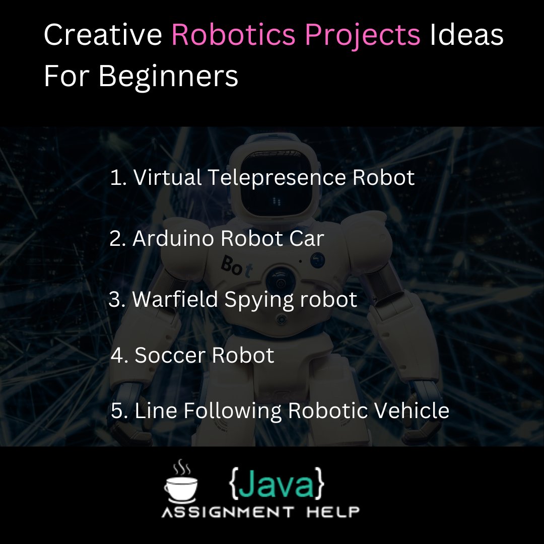 assignment_java's tweet image. In this modern scenario, every student is tech-savvy and wants to make more advanced projects. It could be possible with robotics projects. 
To know more about mind-blowing and creative ideas
javaassignmenthelp.com/blog/robotics-…
#robotics #robot #technology #engineering #robots #arduino