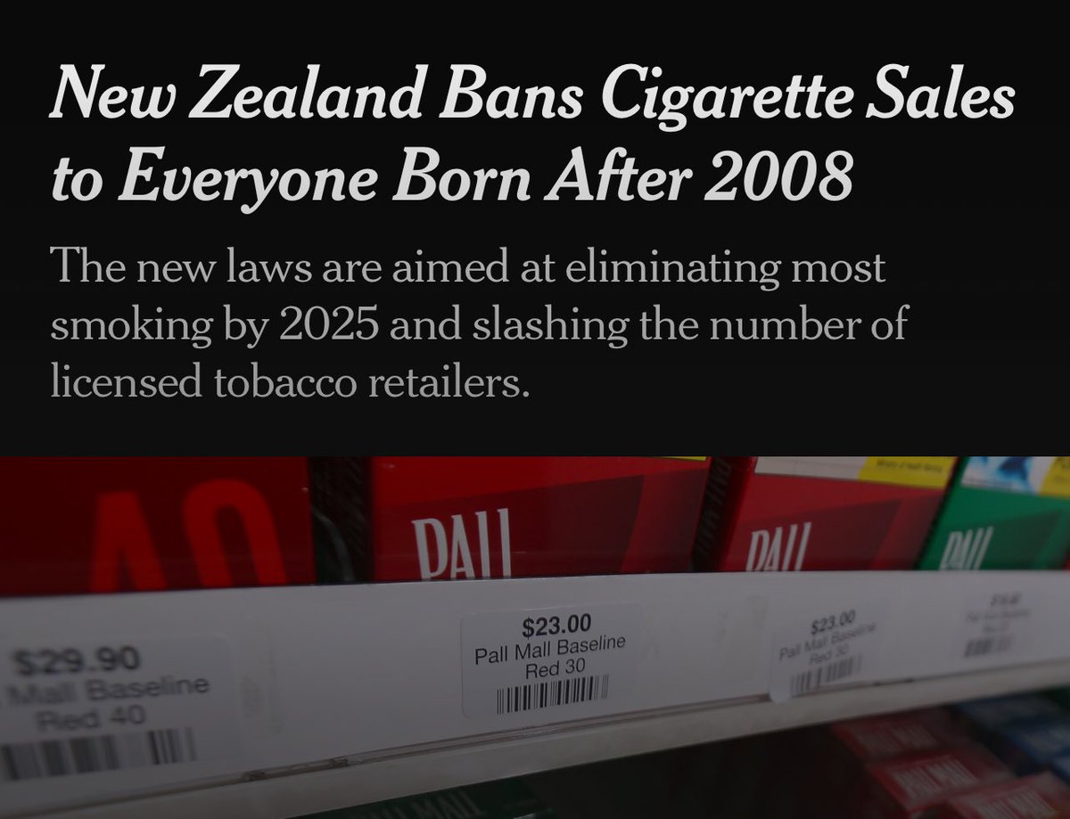 new zealand tobacco laws World's first smoking ban law 🚭 Finally a country that acts & delivers for  its people. Go NZ! Step towards a tobacco free world. #stoptobacco  #smokingkills #tobaccoistoxic #pulmtwitter #MedTwitter @atscommunity  @ATS_Assemblies @atstoa @