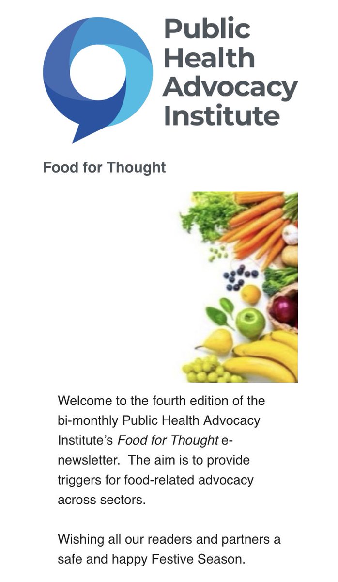 The last Food for Thought for 2022 is out now-read about SHARE, whether Australia needs a national food security plan, the latest on the Food Community project &amp; more. If it’s not in your inbox subscribe for free phai@curtin.edu.au <a href="/SueKleve/">Sue Kleve</a> <a href="/Steph_Godrich/">Dr Stephanie Godrich</a> <a href="/CurtinMedia/">Curtin Media</a> <a href="/_PHAA_/">PHAA is on Bluesky</a>
