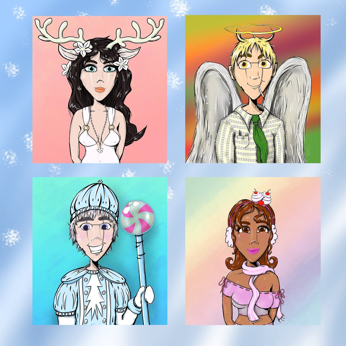 I bid you all a pleasant good night 🌙💗 I also bid those just waking a pleasant good day 🥰

11 hours left on these 4 auctions

🦌😇2 have offers 💕
🎄🧁2 are waiting 💕

opensea.io/iVibrant

#NFT
#NFTartwork #NFTshill