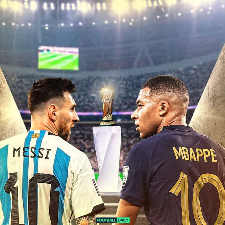 daniwindhani's tweet photo. 𝐀𝐑𝐆𝐄𝐍𝐓𝐈𝐍𝐀 🆚 𝐅𝐑𝐀𝐍𝐂𝐄

The 𝗙𝗜𝗡𝗔𝗟 is set 🤩🔒

#FIFAWorldCupQatar2022 
#Argentina 🏆 https://t.co/bLHMdDVEEs