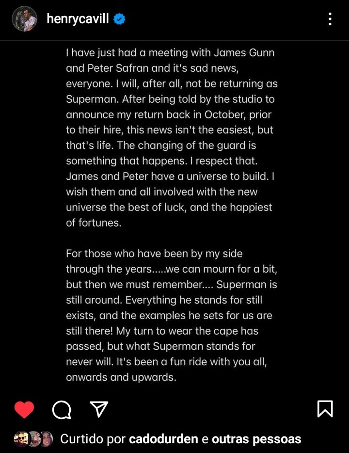 RafaSasaki's tweet photo. #heartbroken After almost a decade.. the actors from the #SnyderVerse were wasted and #injusticed, there was so much potential there, kind of hard to think ths justice league didn't get the justice they deserved.
@DCComics @dcuo @JamesGunn #disappointed #sadnews #endofanera https://t.co/akwNpd1Jwp