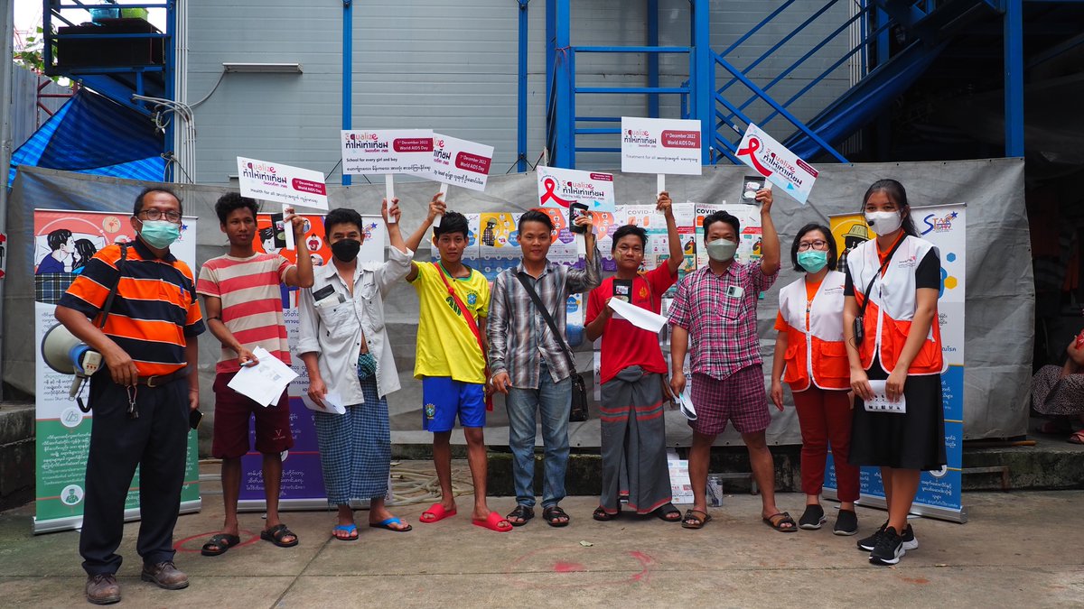WorldVisionTH's tweet photo. #มูลนิธิศุภนิมิต ร่วมกับ กองโรคเอดส์และโรคติดต่อทางเพศสัมพันธ์ และบริษัท อิตาเลียนไทย ดีเวล๊อปเมนต์ จำกัด (มหาชน) จัดกิจกรรมส่งเสริมความรู้เกี่ยวกับโรคเอดส์ เนื่องใน #วันเอดส์โลก
อ่านเพิ่มเติม : https://t.co/OQVoWjA0la
#WorldAIDSDay2022 #STAR3 #GlobalFund #WorldVisionThailand https://t.co/TKHxtvbMS2