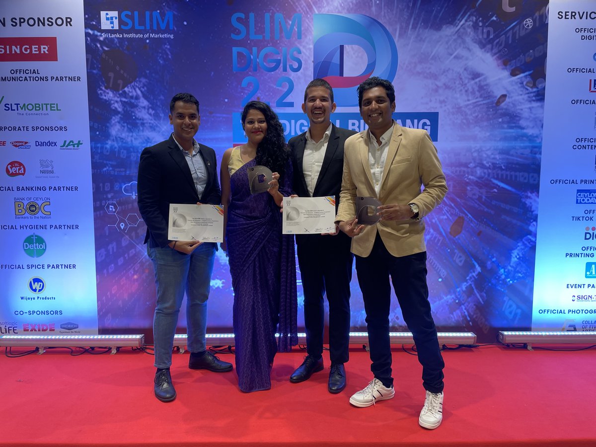 CinnamonHotels's tweet photo. We are stoked to have won the Silver DIGIS under the Best Performance Marketing campaign category for #FlavoursByCinnamon!
As the Gold DIGIS was not awarded, #CinnamonHotels is the highest awarded brand within this category.
#SLIMDIGIS #InspiringMoments #SriLanka https://t.co/r3FHNwiHkK