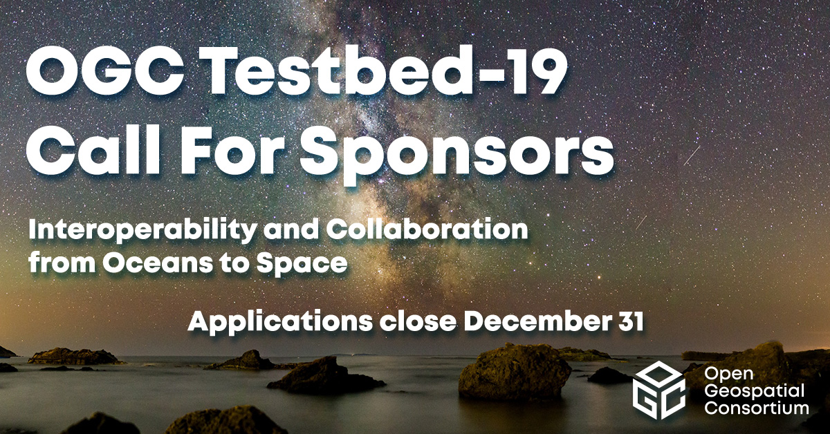 opengeospatial's tweet photo. Our next annual R&D initiative, Testbed-19, is looking to solve your technology integration challenges. Areas of interest include: GeoDataCubes; High Perf Computing; #ML & Training; Agile Ref Architecture; Standards for Space; Open Science & more. https://t.co/sdKpP08xSq #OGCCFS https://t.co/eO6jKJAawI