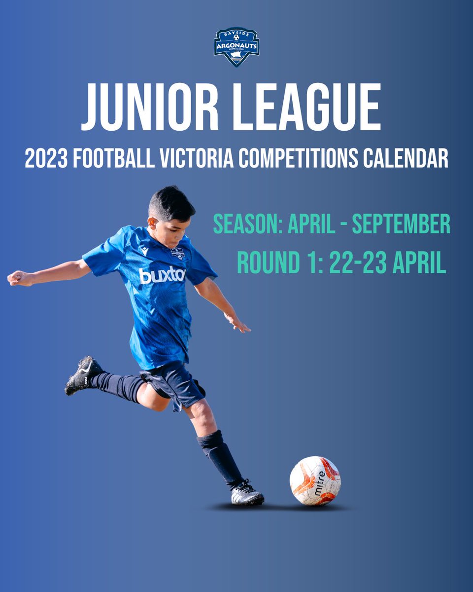 BAYSIDE ARGONAUTS FC (@argonautsfc) on Twitter photo .<a href="/footballvic/">Football Victoria</a> has released the 2023 Competitions Calendar β
π Senior Men, Round 1: Weekend of 18th/19th March
π Senior Women, Masters, Juniors, Round 1: Weekend of 22nd/23rd April
For the full calendar, visit: footballvictoria.com.au/news/fv-releasβ¦ .<a href="/footballvic/">Football Victoria</a> has released the 2023 Competitions Calendar β
π Senior Men, Round 1: Weekend of 18th/19th March
π Senior Women, Masters, Juniors, Round 1: Weekend of 22nd/23rd April
For the full calendar, visit: footballvictoria.com.au/news/fv-releasβ¦
