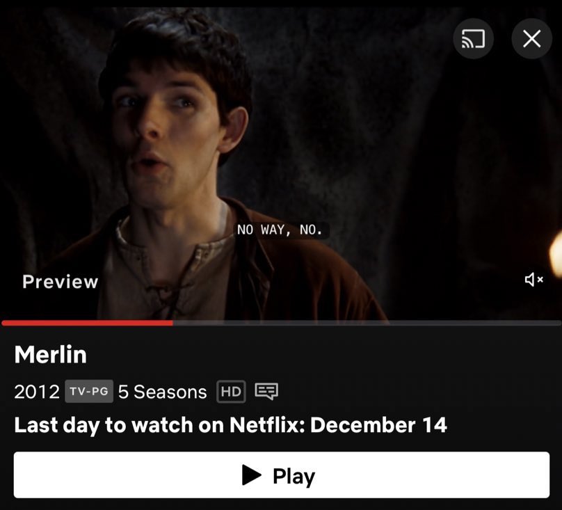 your_belle's tweet photo. even merlin himself can’t accept that it’s the last day to watch bbc merlin on netflix 😭💔 #savemerlin https://t.co/oKFyLogGMd