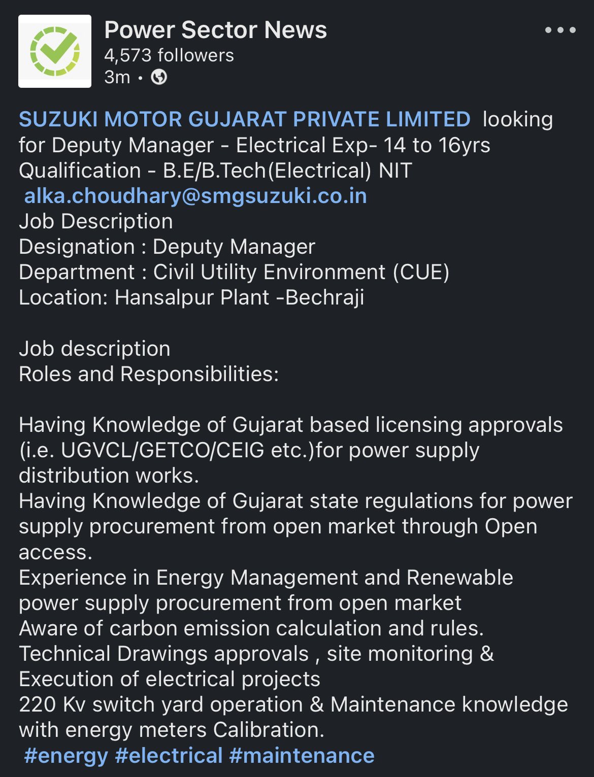 Power Sector News (Newspowersector) / Twitter