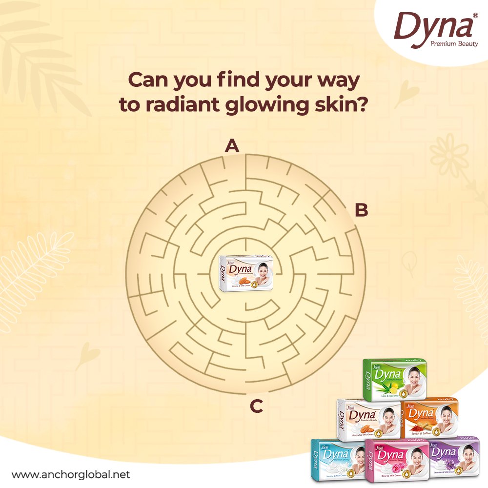 Find the right path that leads to radiant glowing skin. 

PS. The answer is Dyna Premium Beauty Soaps.

#ContestAlert #Contest #GiveAway #DynaPremiumBeauty #DynaCare #Beauty #feelingfresh #beauty #freshlook #LimeAndAloeVera #RoseAndMilk #glowingskin #DynaFacts #SkinFacts