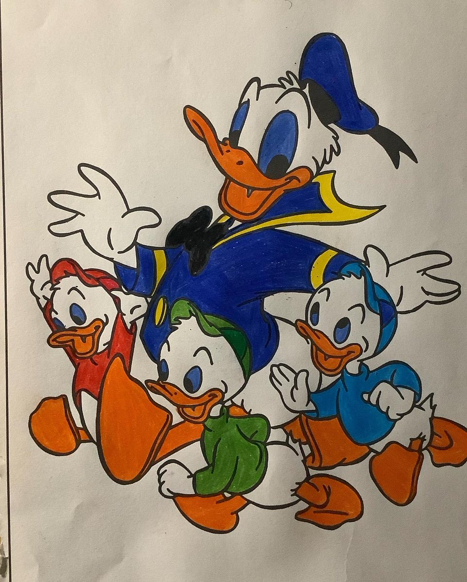 brandondblair's tweet photo. #coloringisrelaxing #coloringismytherapy #donaldduck #hueydeweyandlouie #bigbird #blazethecat #woodywoodpecker https://t.co/pVBBRuKdM5