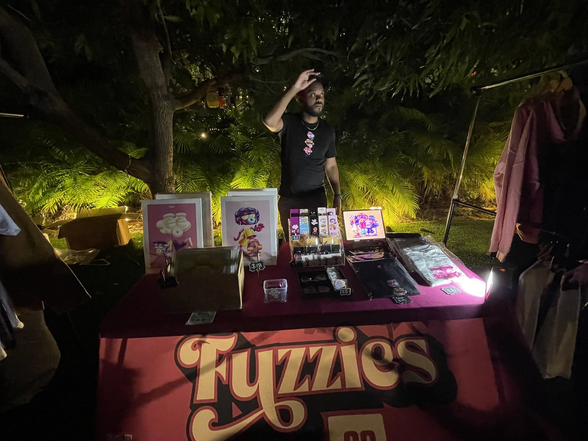 FuzziesCo's tweet photo. Flash back to our booth setup at Art Basel #FuzziesatBasel https://t.co/HwCp2ba4Ey