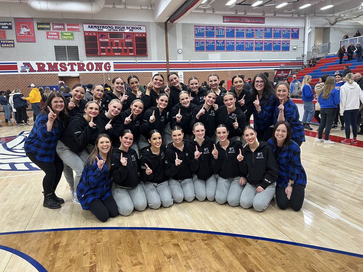RogersHighSclMN's tweet photo. Congratulations to the RHS dance team! Our girls took 1st place🥇 at the Conference Kick at Armstrong! 🌟 https://t.co/WHmz8fYxfQ