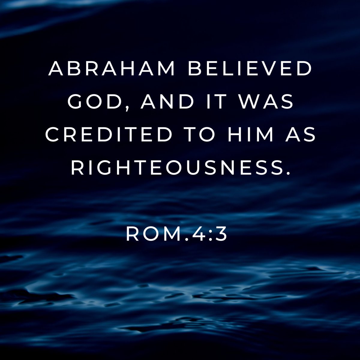 ChristCommittee's tweet photo. Abraham believed God, and it was credited to him as righteousness.

(Rom.4:3) https://t.co/BU35nltGe7