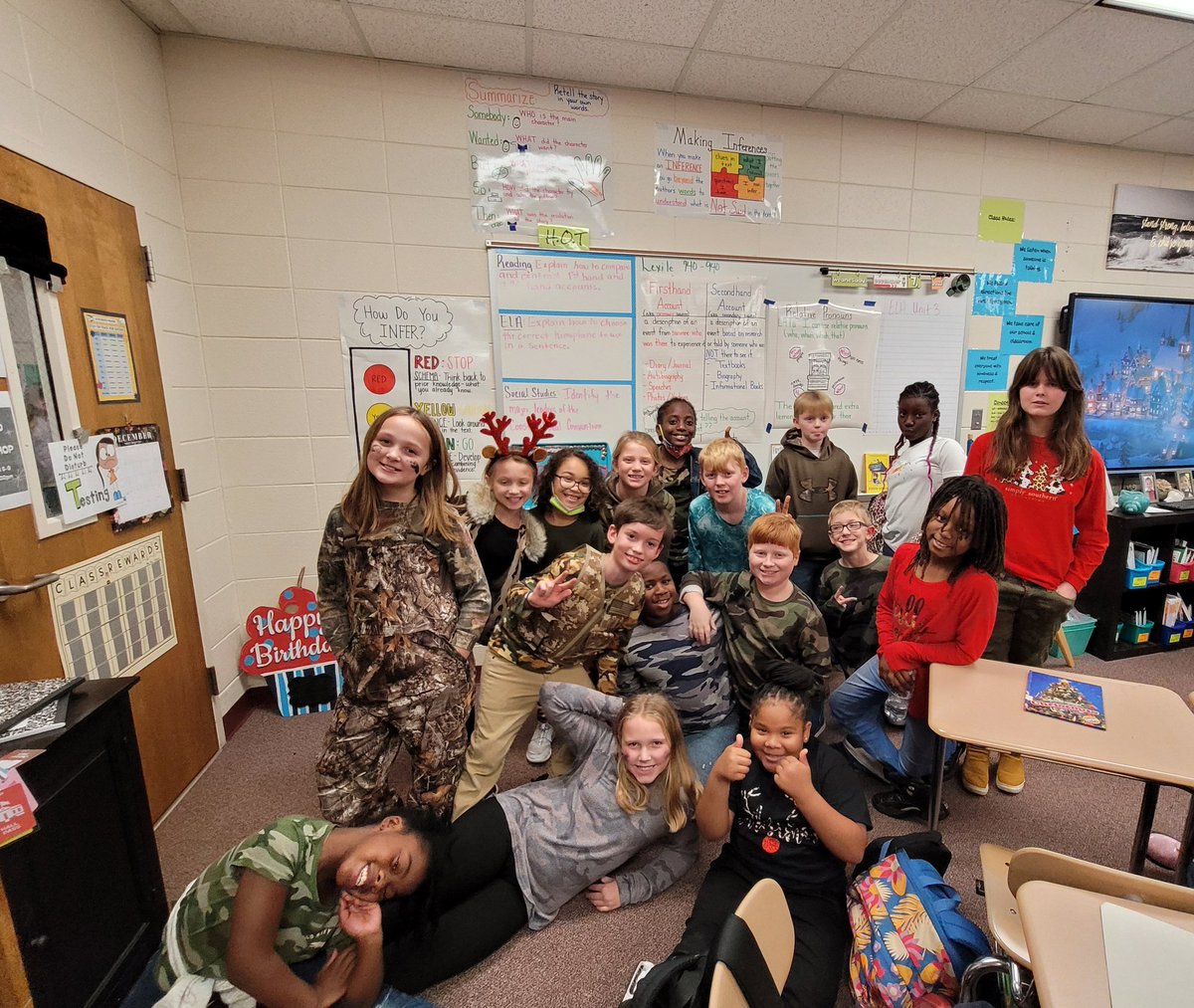 Hub_Sped4's tweet photo. Hubbard's Holiday Dress Up Days....Day 5...Wildlife Wednesday #animalprint #camouflage #HUBfamily https://t.co/J9ZC3Wr3u9