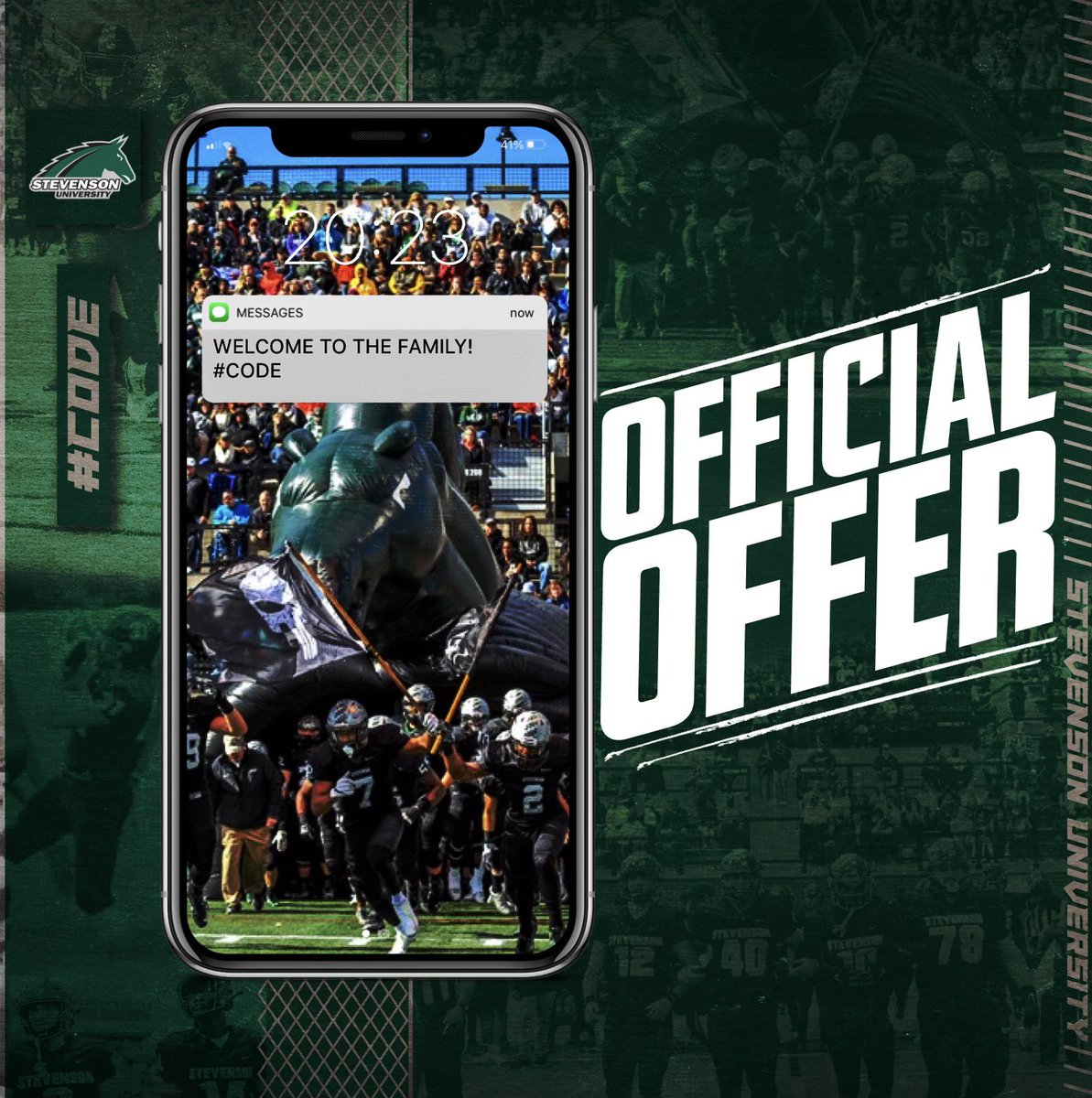 Mike_Reid9 (@michael_reid0) on Twitter photo After a great conversation with <a href="/edhottle1/">Ed Hottle</a> I am excited to say I’ve received an offer from <a href="/SUMustangFB/">Stevenson Football</a> <a href="/Long_ReachFB/">Long Reach HS Football</a> #CODE After a great conversation with <a href="/edhottle1/">Ed Hottle</a> I am excited to say I’ve received an offer from <a href="/SUMustangFB/">Stevenson Football</a> <a href="/Long_ReachFB/">Long Reach HS Football</a> #CODE