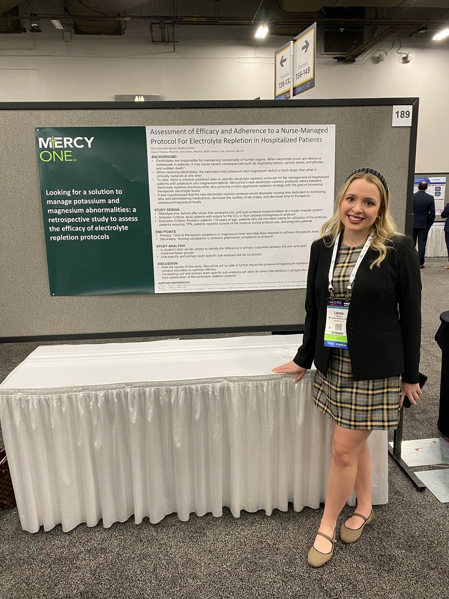 Proud of our <a href="/MercyOne_Iowa/">MercyOne</a> DSM PGY1 and EM PGY2 residents for presenting their research-in-progress at #ASHP22 today! Great work Allison, <a href="/EmilyB_rx/">Emily Griffith</a> &amp; <a href="/lainie_thomas/">Lainie</a>!