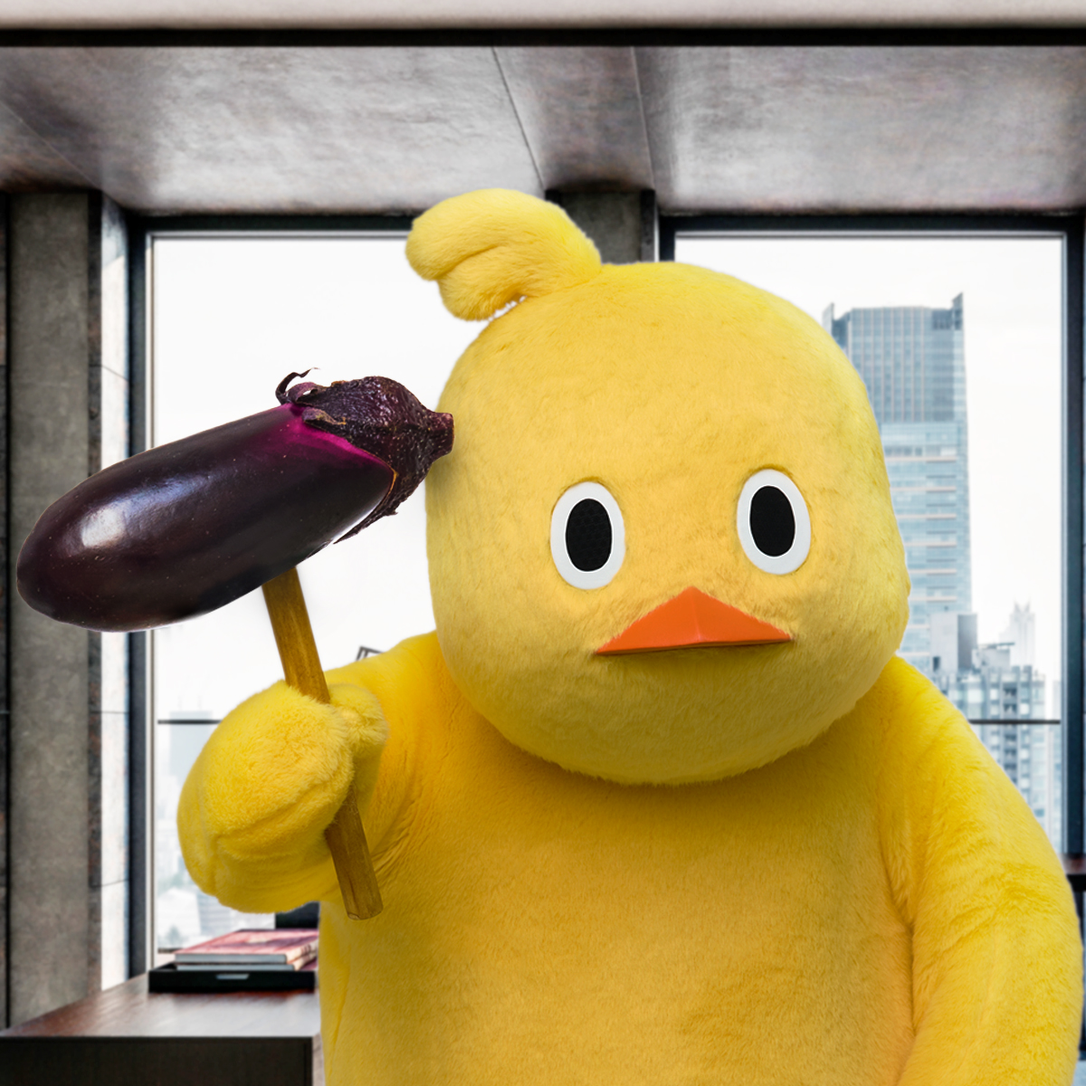 阪神タイガースひよこちゃん特大ビーズソファ チキンラーメン
