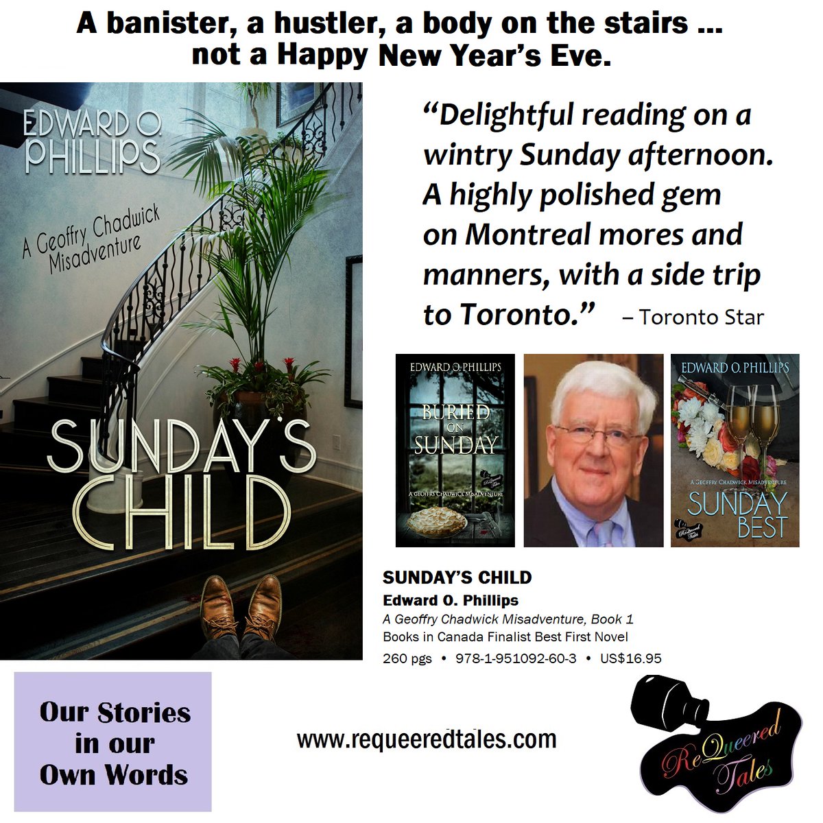 ReQueered's tweet image. The Globe and Mail on Edward O. Phillips: “masterful, original and absolutely Canadian.”

Hilarious, acerbic, witty, entertaining criminally good misadventures.

Print bit.ly/3UV2uPT and Ebooks everywhere

#Queerlit #LGBTQ