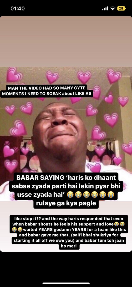 pctstan21's tweet photo. okay so i finally at 1am managed to watch the video and ive lost my mind literally so many happy thoughts and emotions😭😭literally sent these pics to my non-cricket friends to make them understand how much i LOVE pct 😭 https://t.co/zPlQRAV2Hn