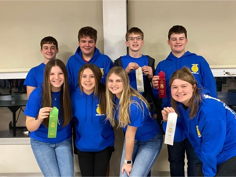 NokomisSchools's tweet photo. Congratulations to the Dairy Foods team for placing second in Section 19! These students spent a lot of time preparing and practicing. The work they put in definitely payed off!! 🥛🧀
Top ten:
Mattie Johnson- 3rd
Kinley Stolte- 6th
Andrew Suslee- 9th
🔵🟡 #NOKOPROUD https://t.co/VO9f4v0ebc