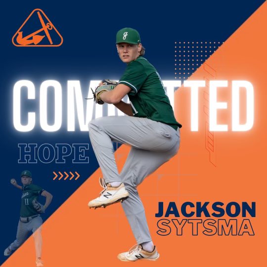 JenisonWildcats's tweet photo. Congratulations to senior Jackson Sytsma on committing to Hope College to continue his Baseball career

#WildcatWay

(Graphic Cred: Morgan Buning) https://t.co/WtqNxMKDWm