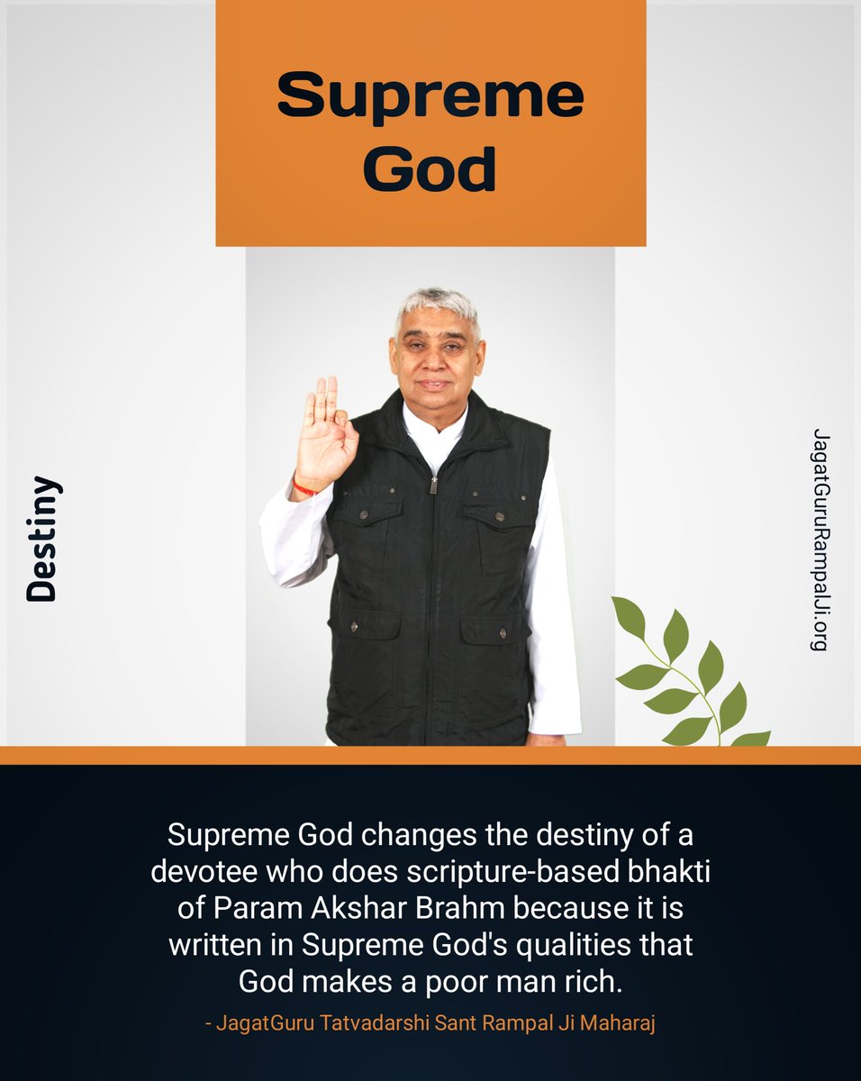 #GodMorningThursday
The KING of this lok is Brahm-Kaal who eats one lakh immaterial (subtle/sukshm) bodies of human beings.
— <a href="/SaintRampalJiM/">Sant Rampal Ji Maharaj</a> 🙏