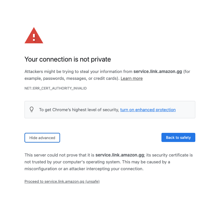 tloud's tweet photo. @primegaming yo, I was setting up my kids bungie prime link action for destiny 2.  And the redirect is giving me an ssl cert error.  Plus https://t.co/vsiqRrzosK looks like the cert config could be better too. https://t.co/wHgN8aafUX