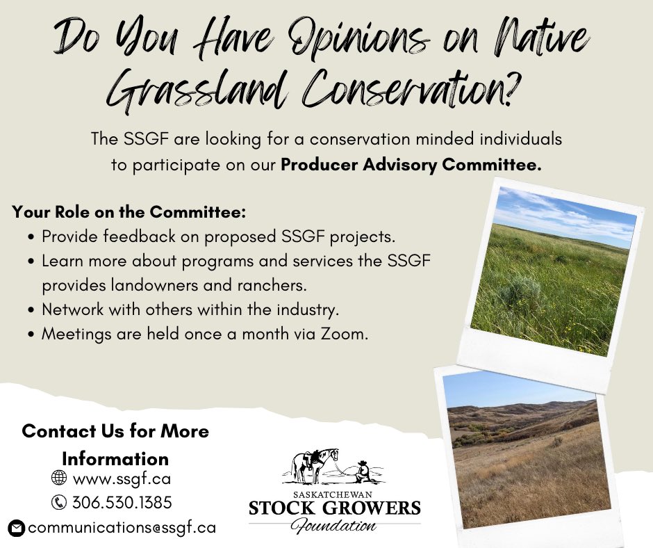 Stockgrowersfdn's tweet photo. We are looking for producers interested in sitting on a producer advisory committee https://t.co/jAaWJSLkmi