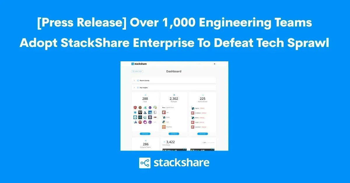 stackshareio's tweet image. Already adopted by over 1000 engineering teams, StackShare Enterprise helps teams defeat tech sprawl with real-time tech stack intelligence.
stackshare.io/enterprise
#StackShareEnterprise #techstackintelligence